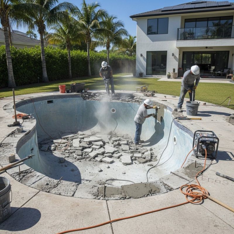 Concrete Pool Patio Repair